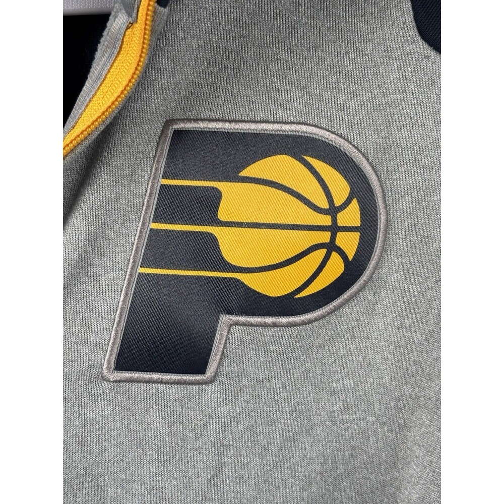 Adidas Indiana Pacers NBA Full Zip Jacket Gray/Navy/White Size Small - Picture 3 of 7